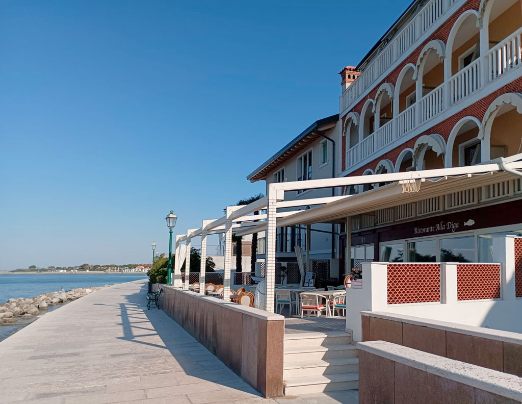 Stilverde a Grado: vista mare dell'hotel Villa Marin